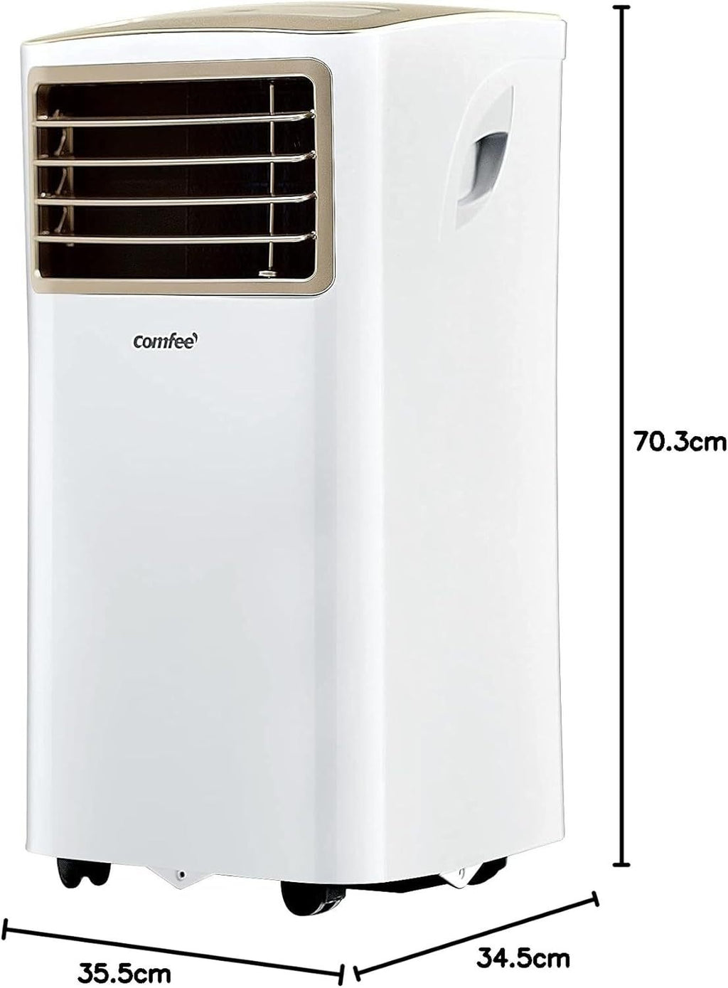 Comfee Mobiles Klimagert Easy Cool 2.0, 7000 BTU 2,0kW, Kühlen&Ventilieren&Entfeuchten, Raumgre bis 68m(25㎡), APP-Steuerung/Alexa/Google Home/IFTTT, Mobile Klimaanlage mit Abluftschlauch