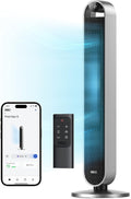 Dreo 25dB leiser Smart Turmventilator mit Sprachsteuerung, WiFi Alexa Ventilator, APP Steuerung, 120° Oszillierender Standventilator, 12 Geschwindigkeiten, 4 Modi, 12-Stund-Timer, Pilot Max S