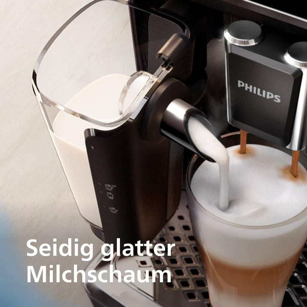 Philips Serie 5400 Kaffeevollautomat - Genießen Sie 12 Getränke, schnell reinigendes LatteGo, intuitives TFT-Display, anpassbare Kaffeeeinstellungen, erstklassiges Küchendesign (EP5441/50)