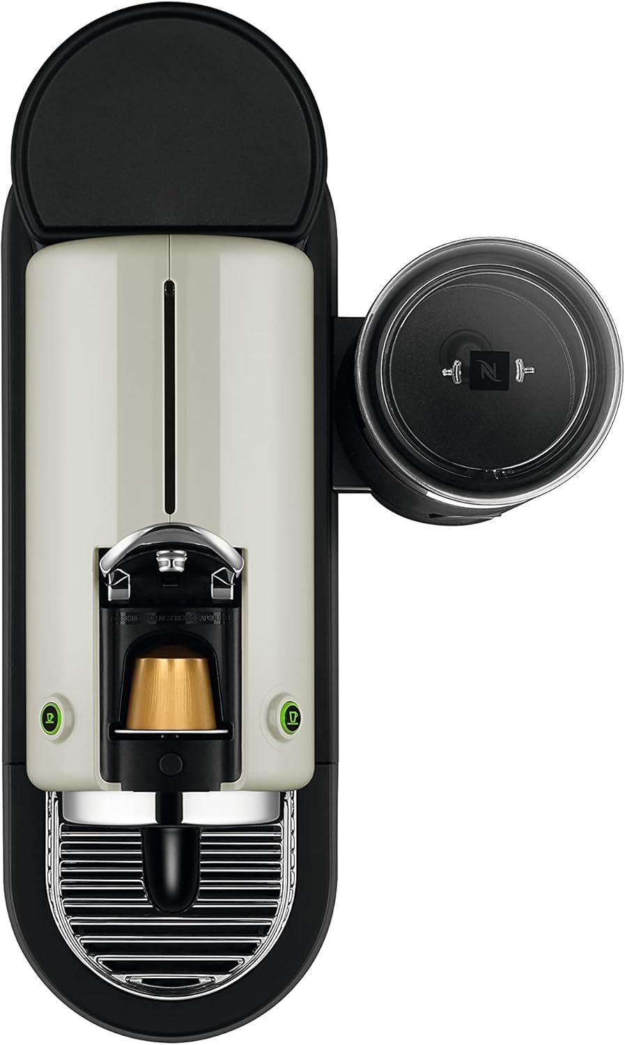 Nespresso De'Longhi EN267.BAE Citiz Kaffeemaschine mit Milchaufschäumer, Energiesparfunktion, 1710W, 1 Liter, 37.2 x 21.8 x 27.7 cm, Schwarz
