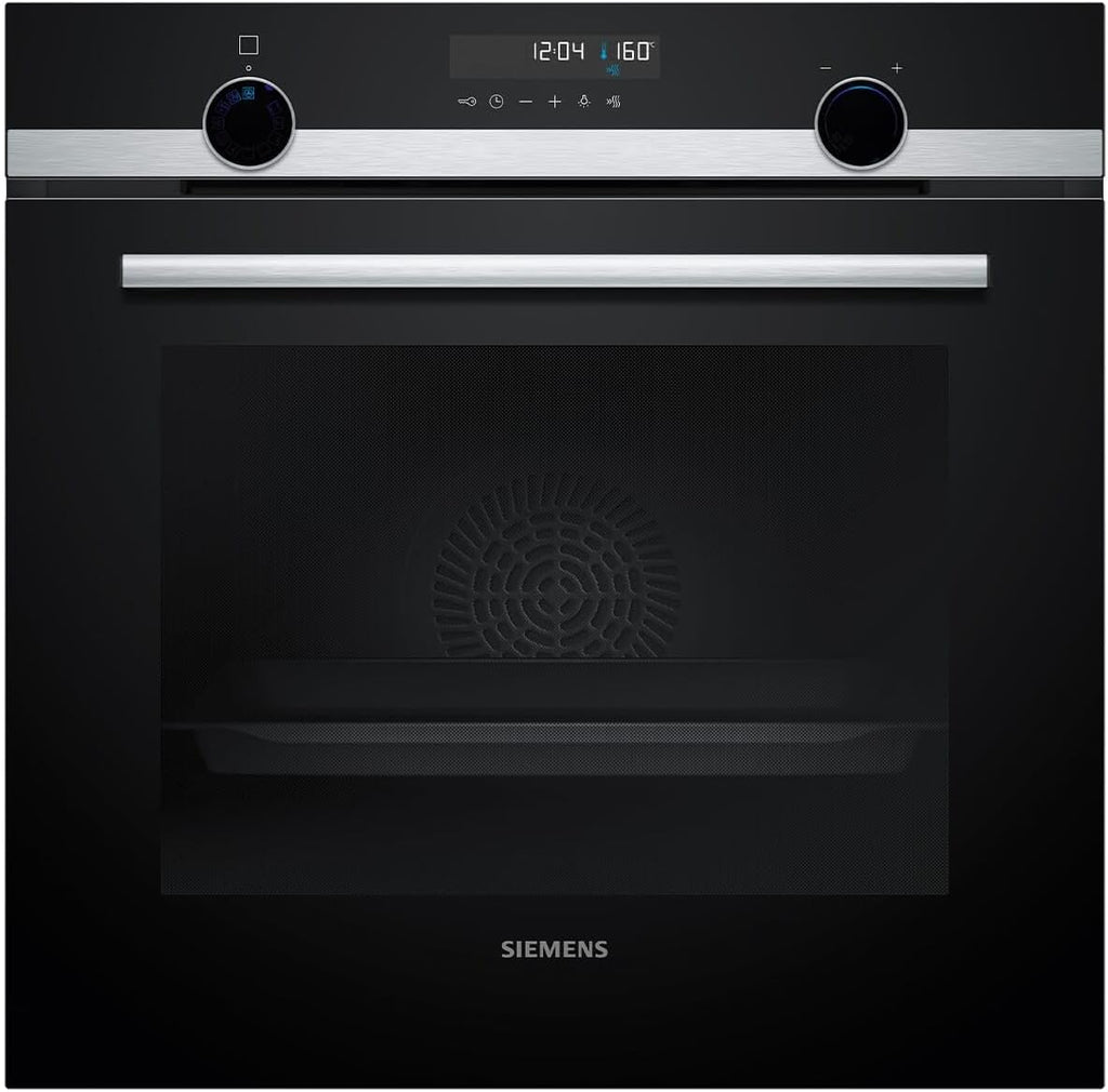 Siemens HB572ABS3, iQ300, Einbau-Backofen 60 x 60 cm, Air Fry, activeClean Pyrolyse Selbstreinung, LED-Touchbedienung, 3D Heißluft, Schnellaufheizung, cookControl10 Automatikprogramme, Edelstahl