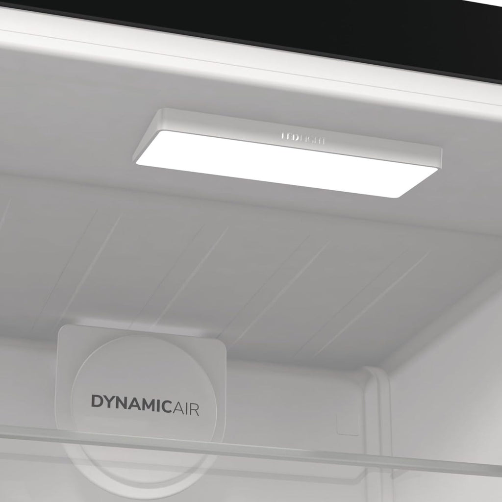 Gorenje R 619 DAXL6 Kühlschrank/AdaptTech/FreshZone/Schnellkühlfunktion/Umluft-Kühlsystem/LED Display / 398l / 185cm / EEK D/Edelstahl