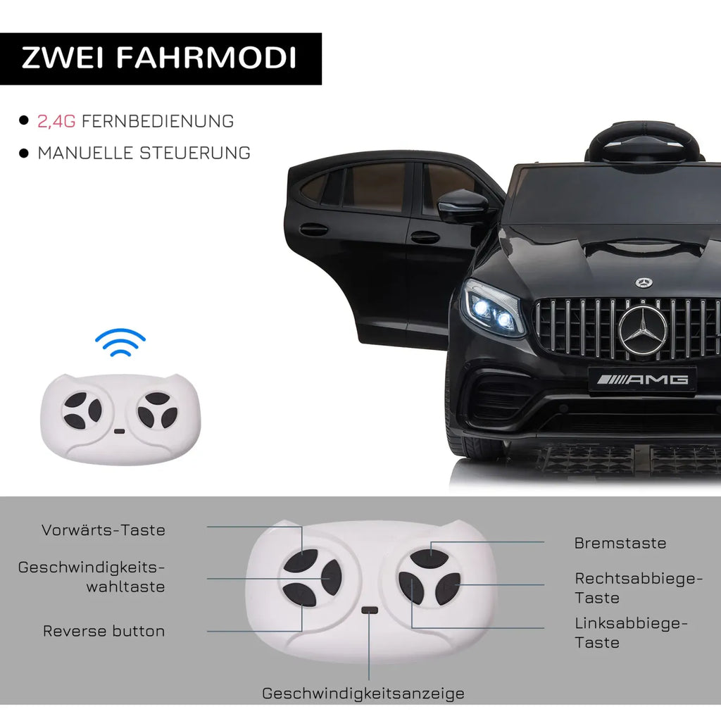 HOMCOM Kinder-Elektroauto Mercedes-Benz AMG mit Fernbedienung & Musik