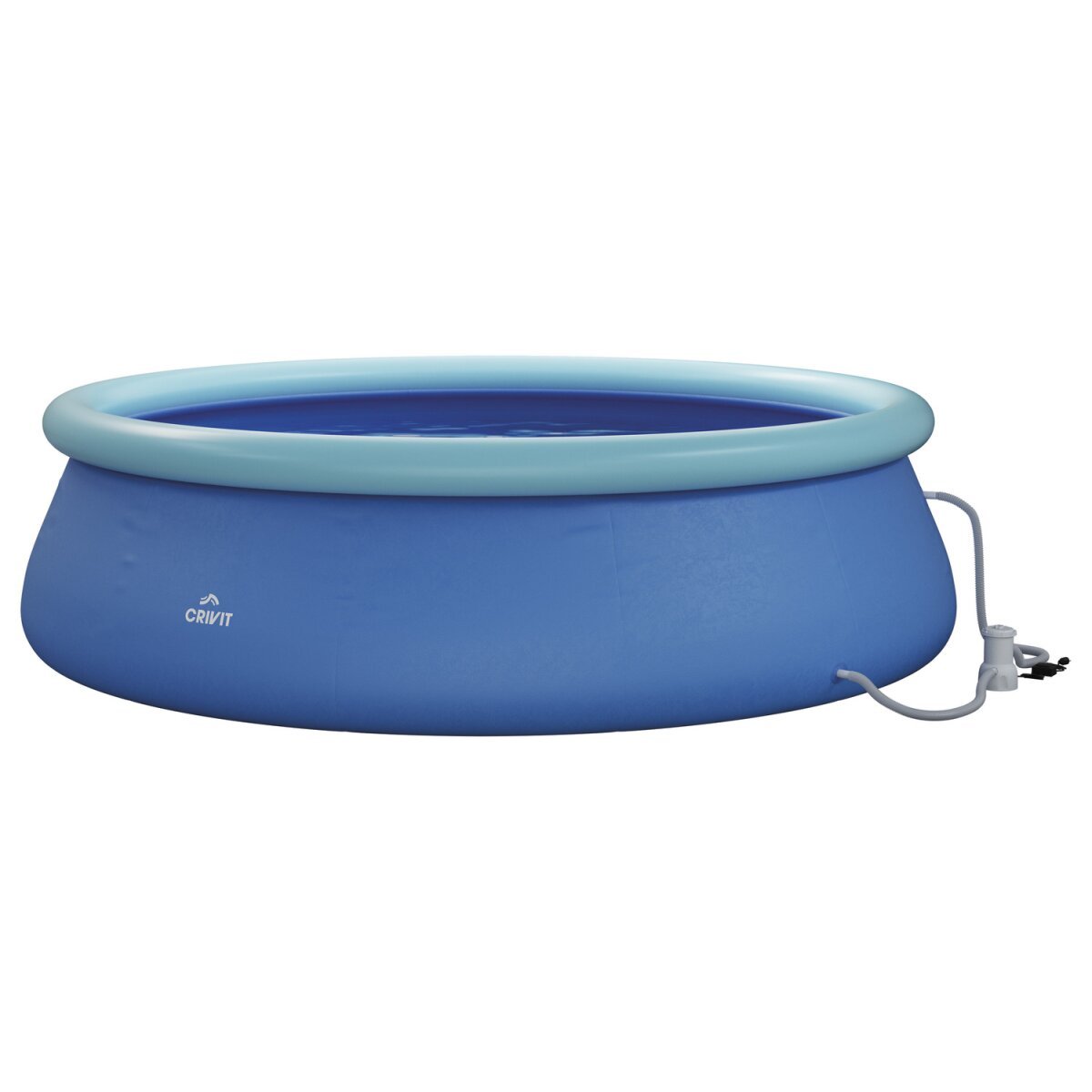 CRIVIT Quick-up-Pool, Ø 300 x H 76 cm, inkl. Filterpumpe - B-Ware neuwertig