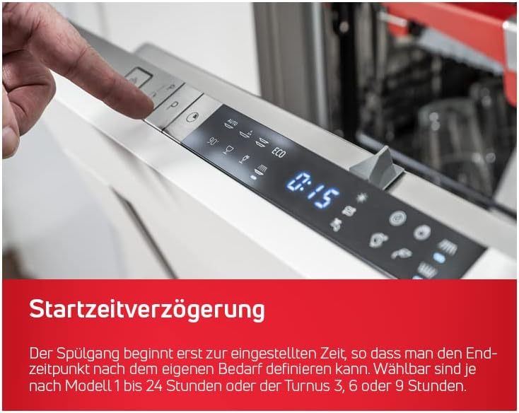Amica Einbau-Geschirrspüler EGSPV 597 910 / vollintegriert / 60 cm breit / 5 Programme, 12 Maßgedecke/Startzeitvorwahl